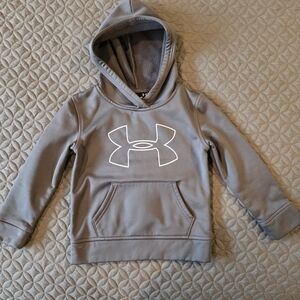 Under Armour Kids Gray Big Lolo Pullover Hoodie, Boys Size 4